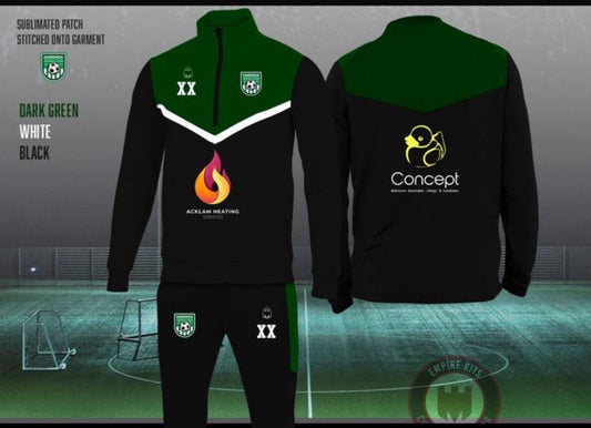 Hardwick FC - under 12s 1/4 Zips Tracksuit