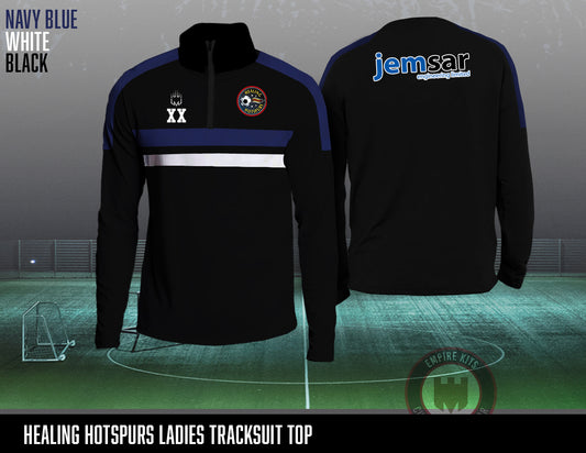 Healing Hotspurs Ladies Club Shop - Ladies 1/4 Zip Tracksuit Top