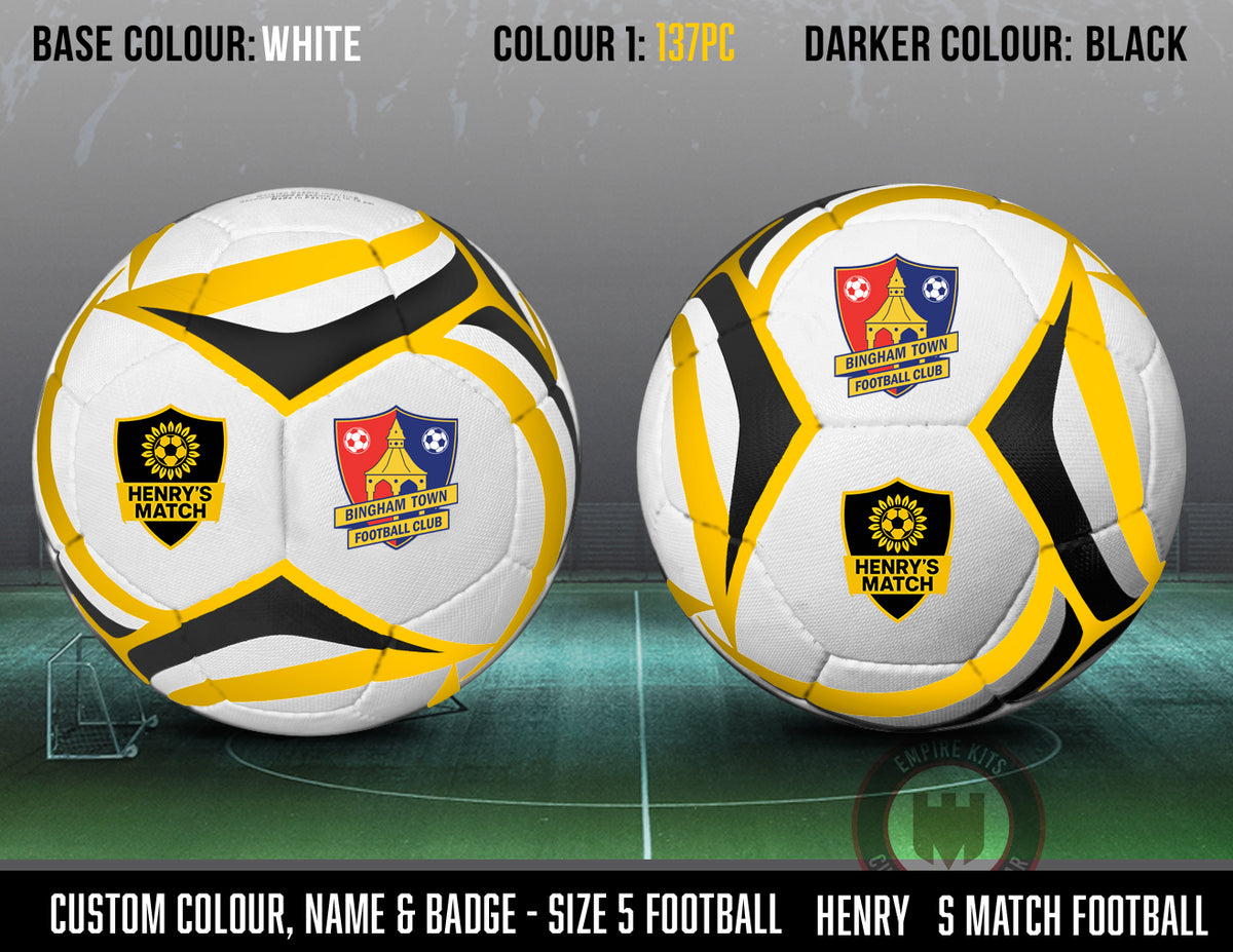 Henry's Match - Custom Footballs (set of 6)