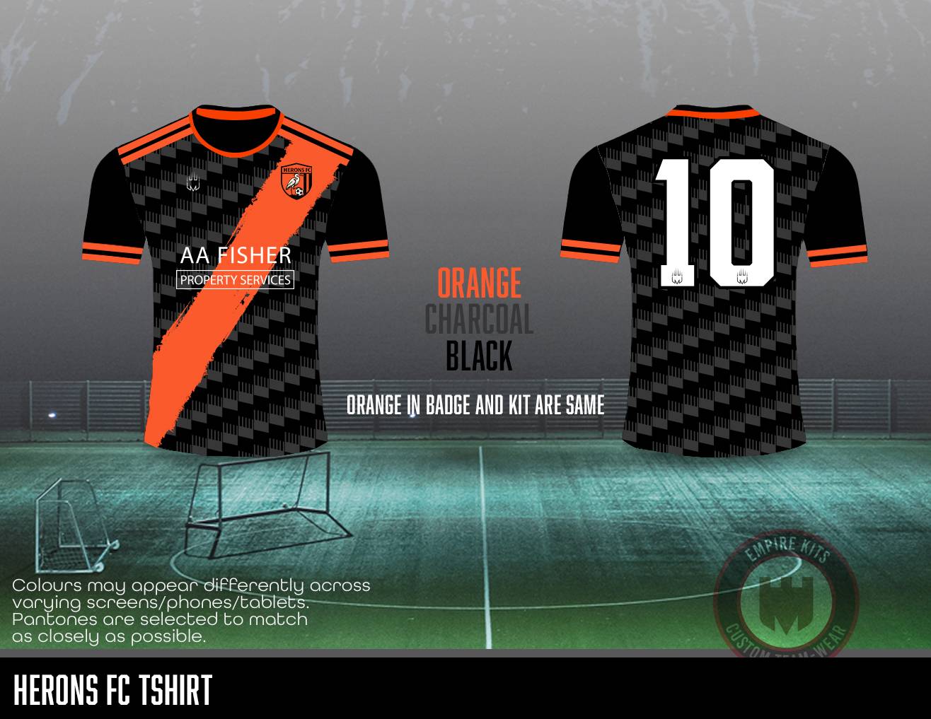 Herons FC - Jersey (AA Fisher Charcoal black)