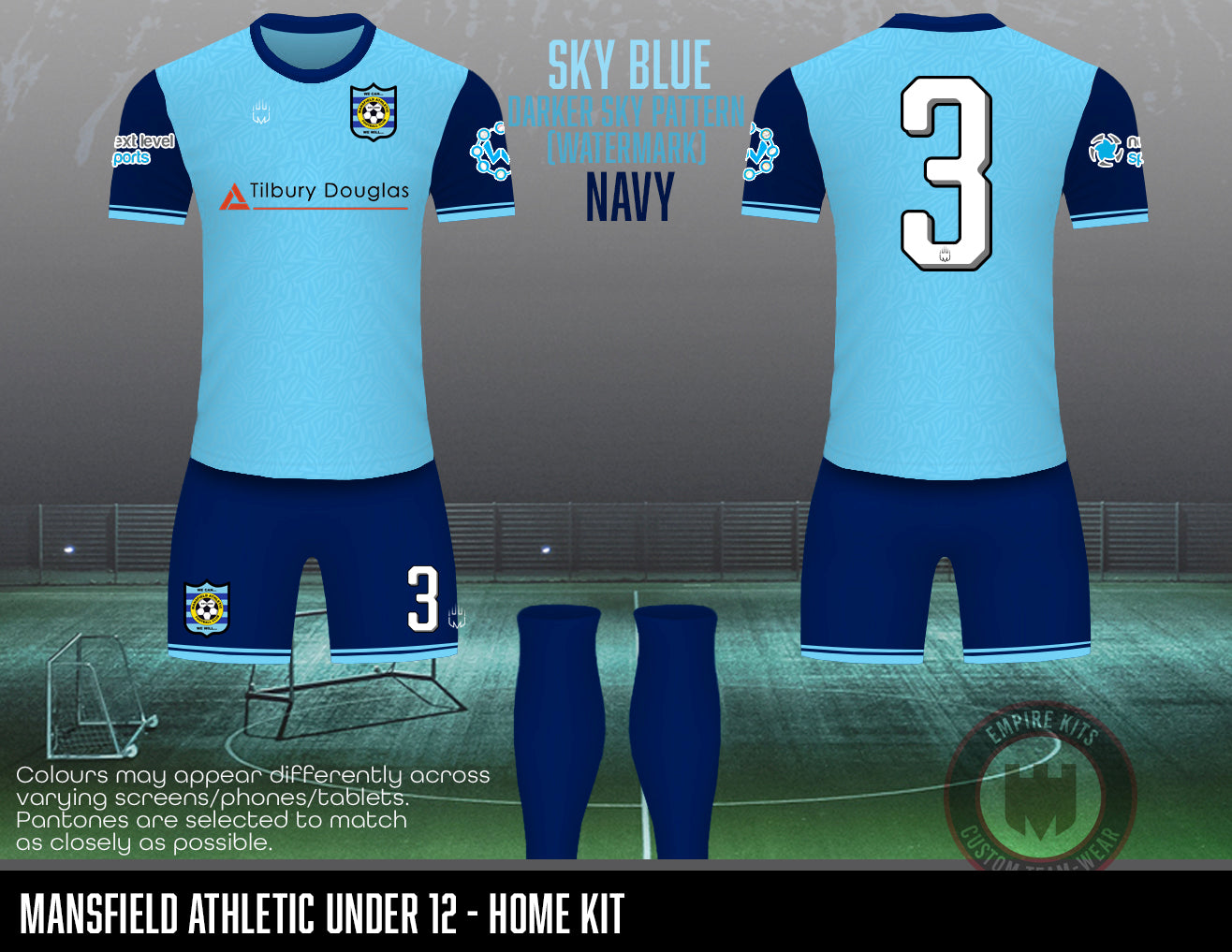 Mansfield Athletic - Home Outfield kit (U12)