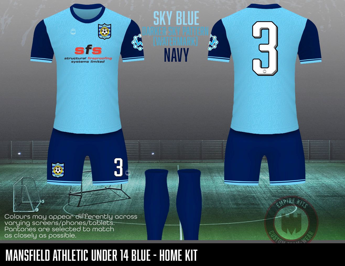 Mansfield Athletic - Home outfield kit (U14 Black)