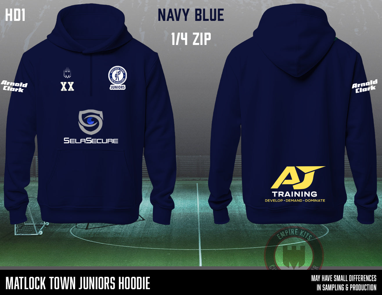 Matlock Town Juniors - Hoody (Navy blue)