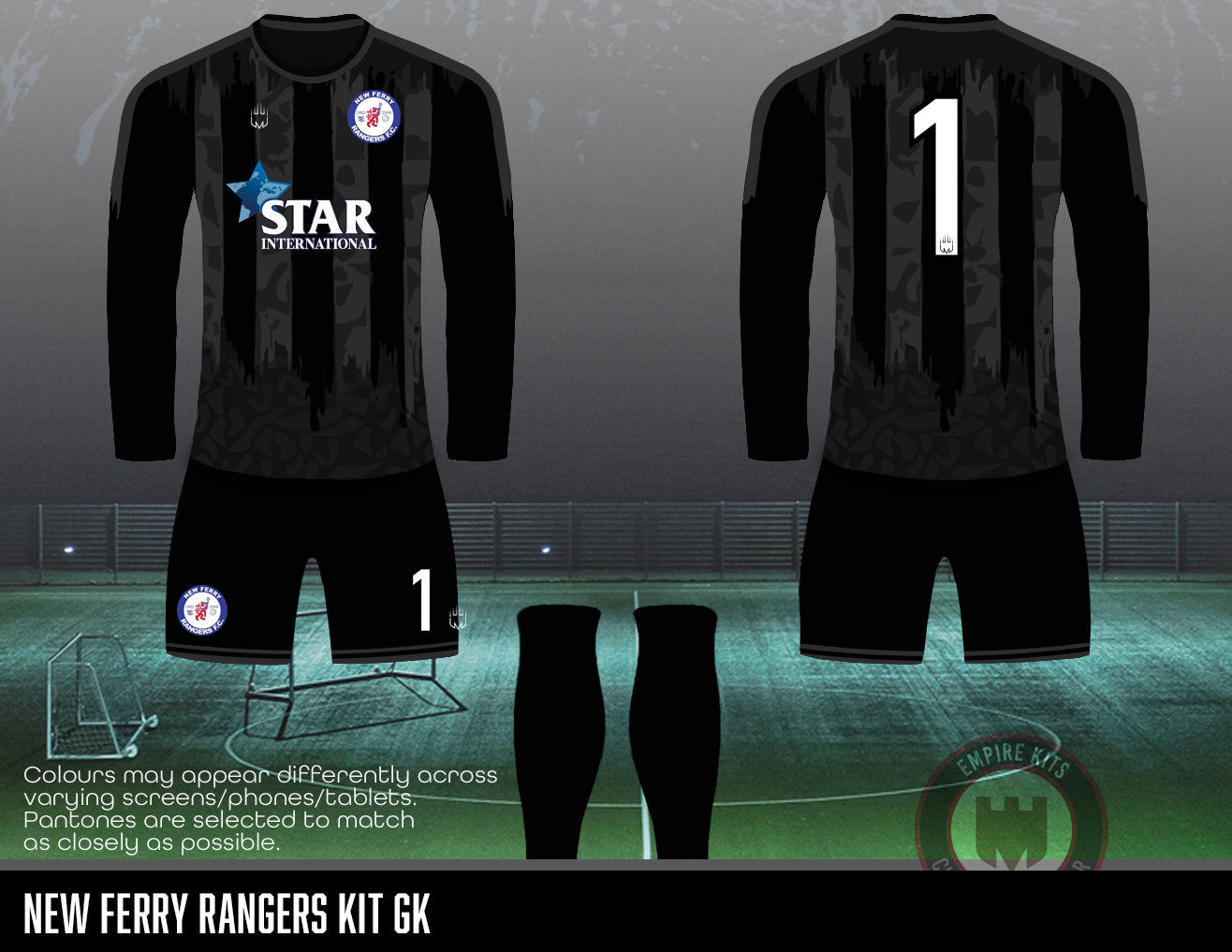 New Ferry Rangers - Star International GK Kit U16 (grey)