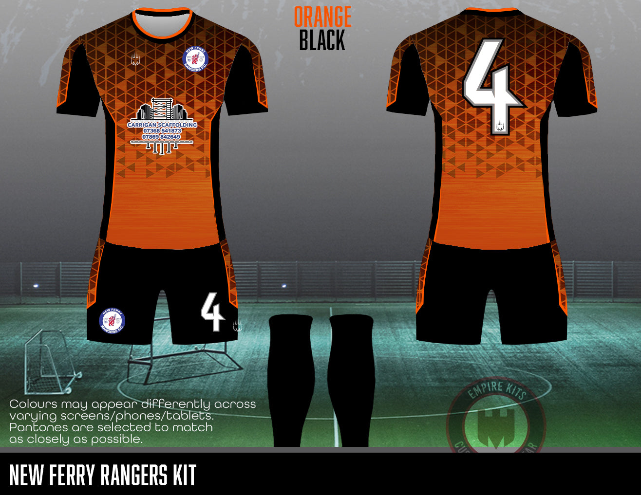 New Ferry Rangers - (Carrigan) Outfield - Fabric A