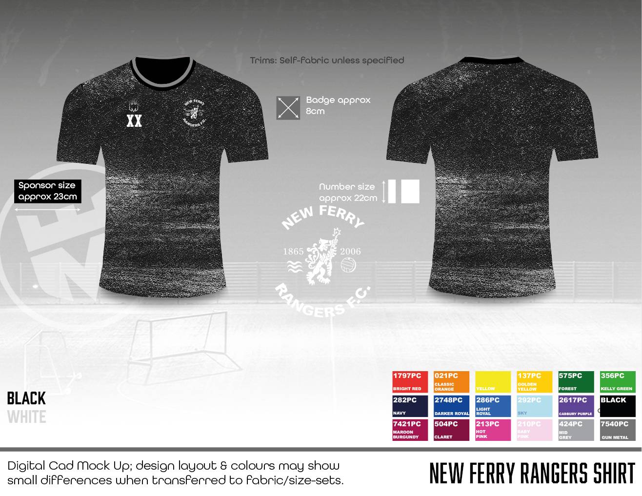 New Ferry Rangers - Training shirt (Fabric B)