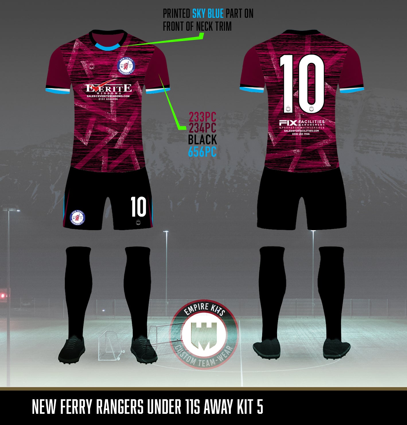 New Ferry Rangers - Everite Outfield