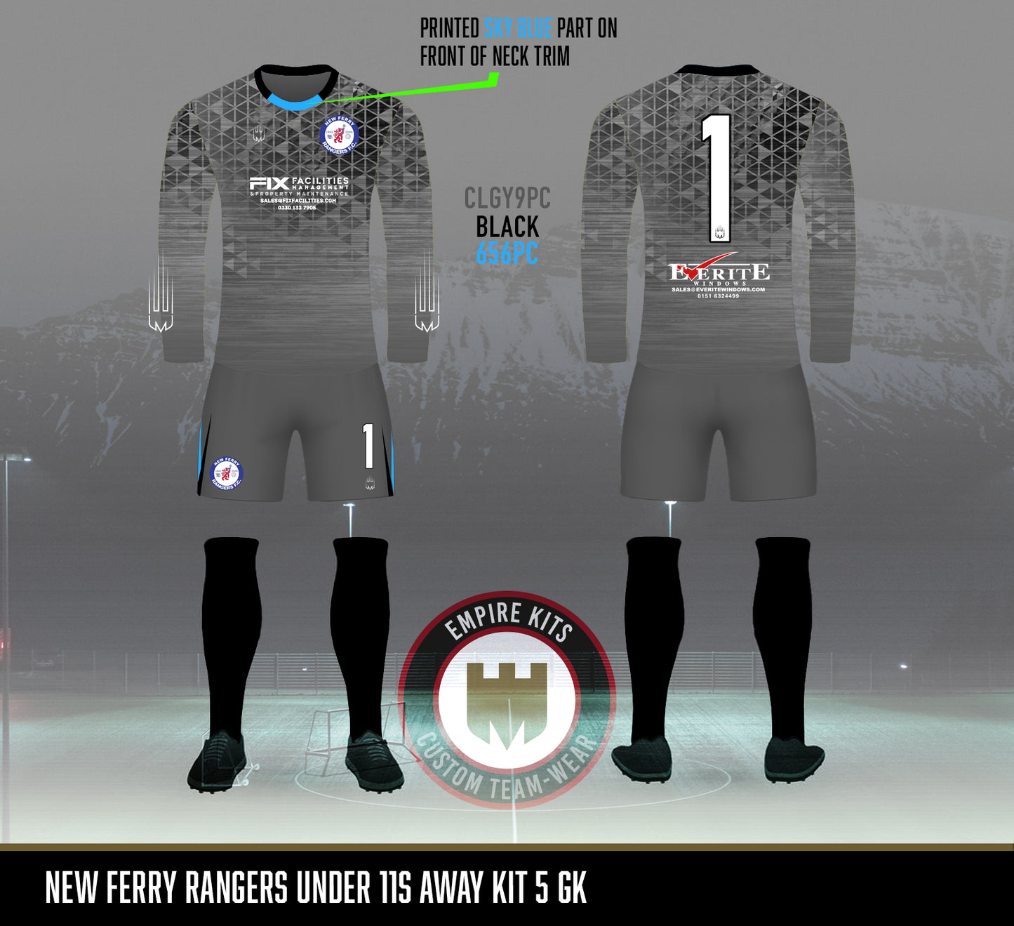 New Ferry Rangers - Everite GK (Grey)