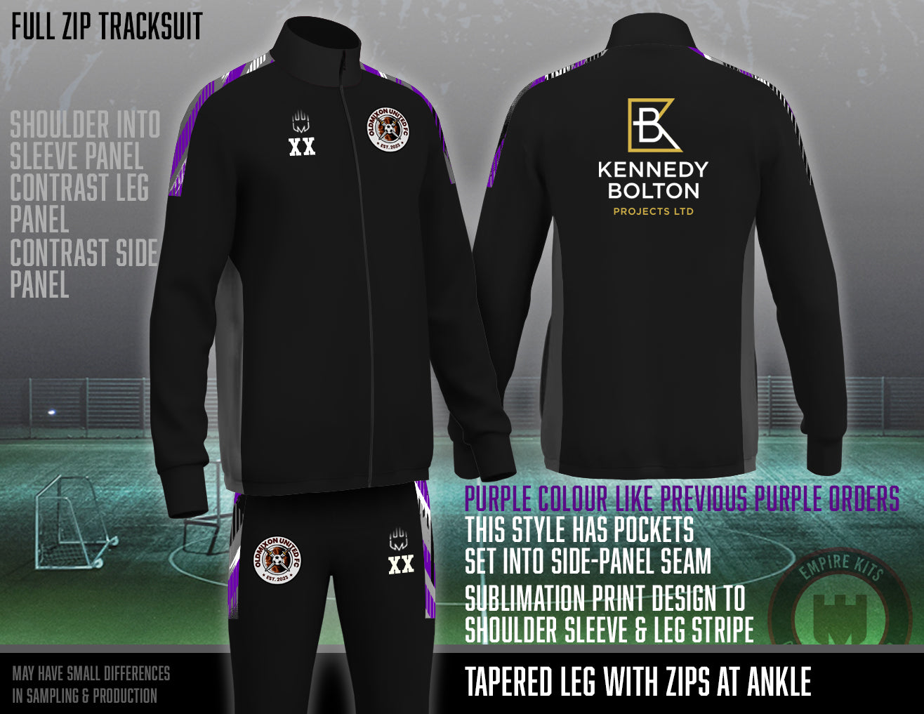 Oldmixon United FC - Full Zip Tracksuit
