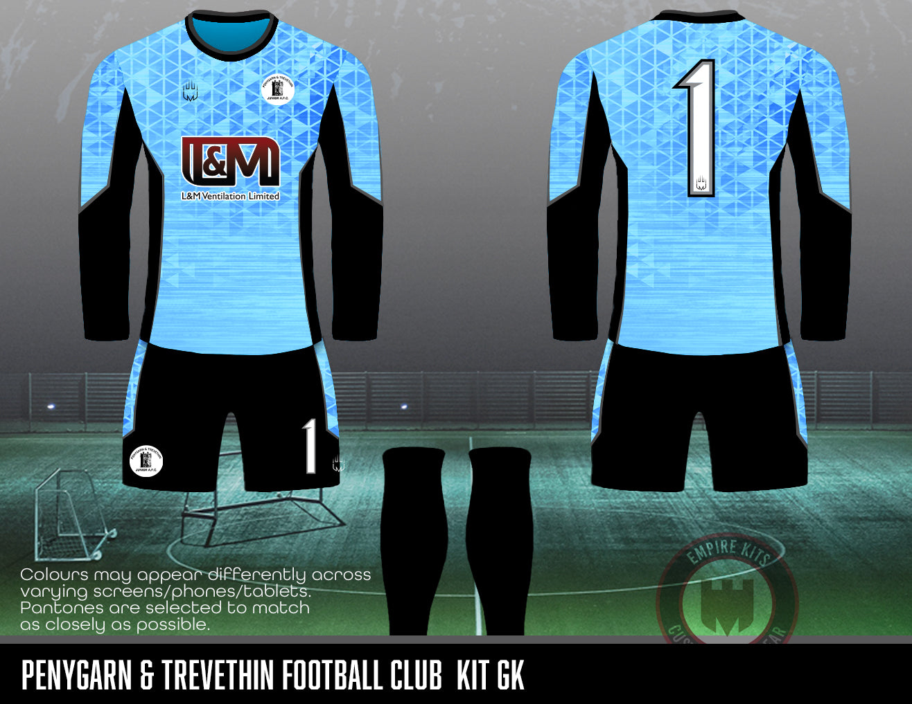 Penygarn Trevethin FC - Kit (L&M sponsor) Blue