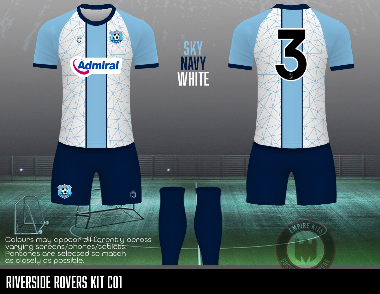 Riverside rovers- Under 9's training/ away - Fabric A