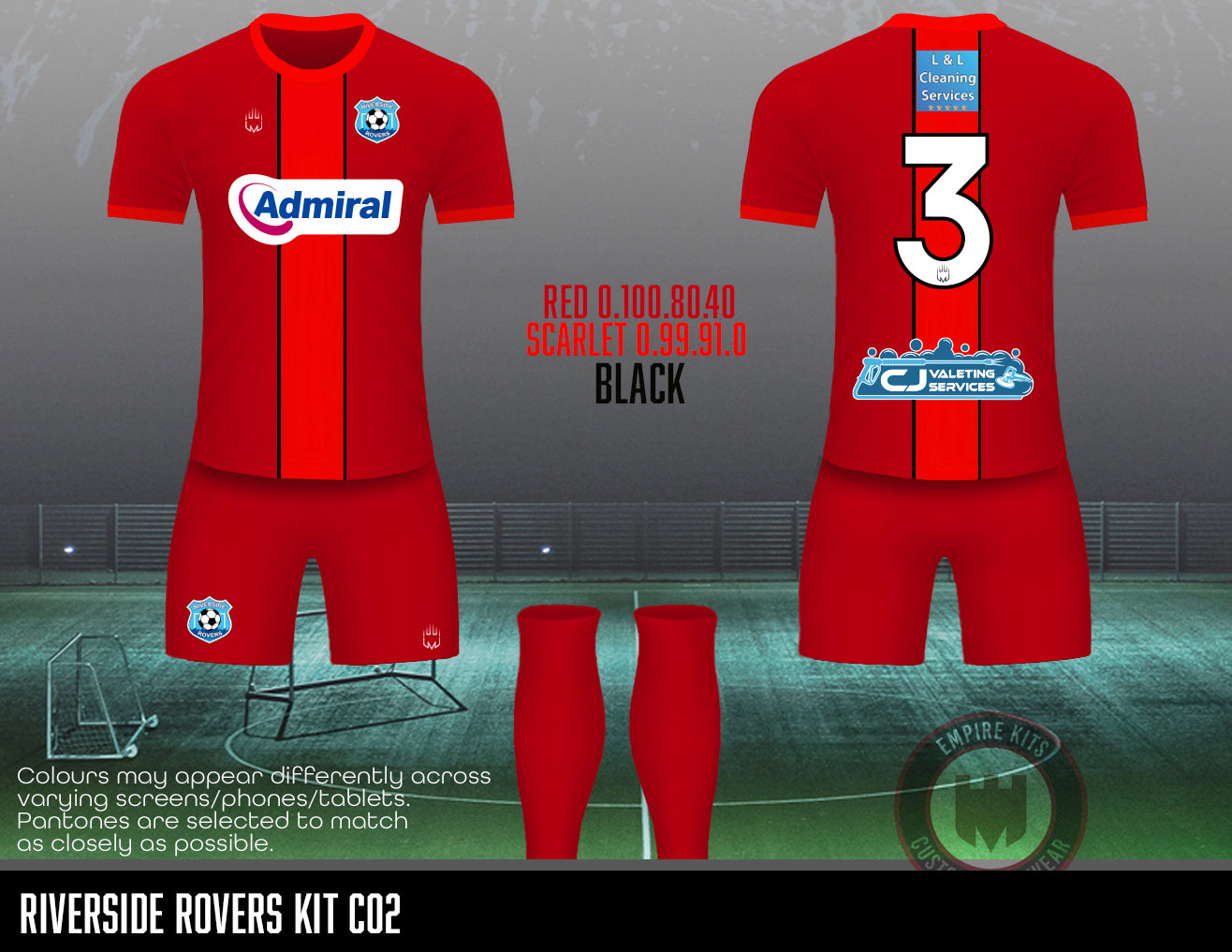 Riverside rovers- REPLACEMENT KIT (Admiral)