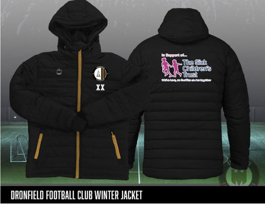 DRONFIELD FC Winter Jacket (The Sick Children's Trust Sponsor)