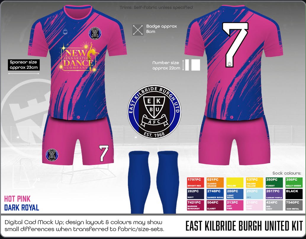 East Kilbride Burgh United - Kit - Fabric A