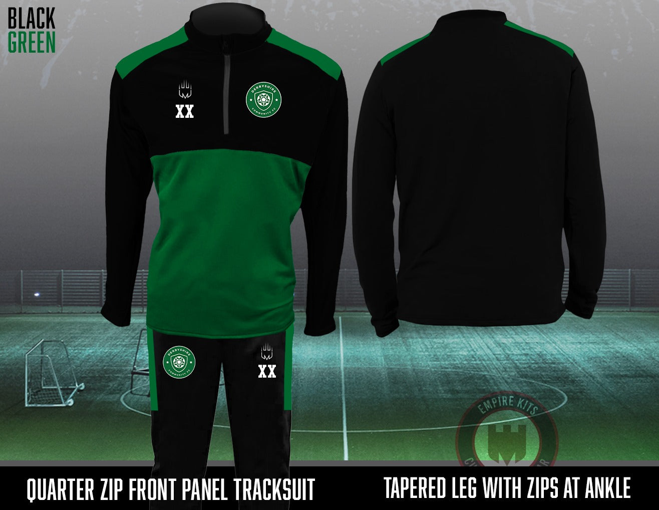 Derbyshire Community FC 1/4 Zip Tracksuit