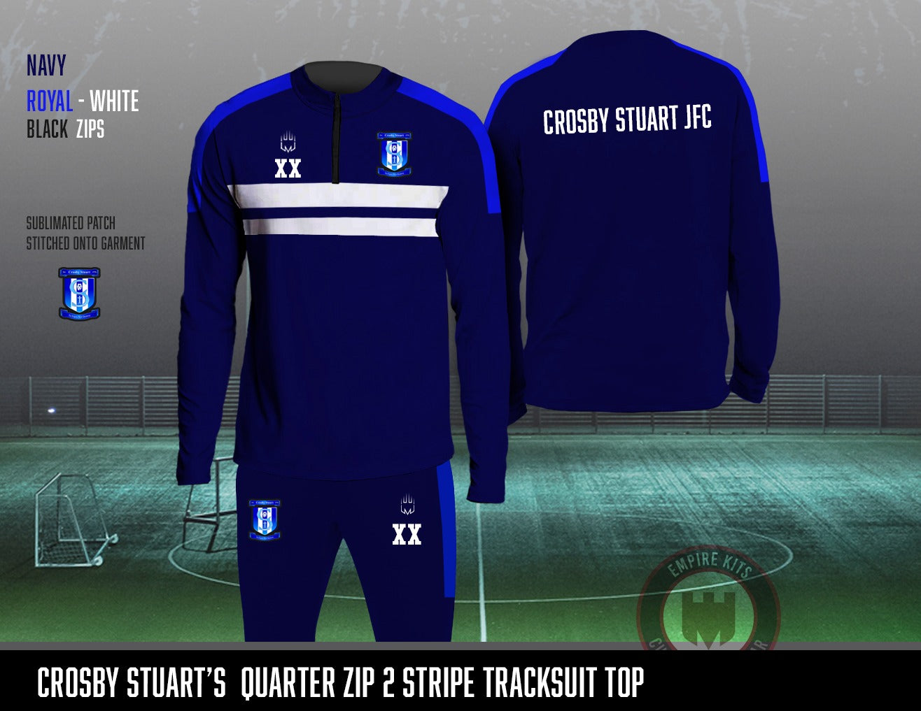 Crosby Stuart JFC 1/4 Zip Tracksuit