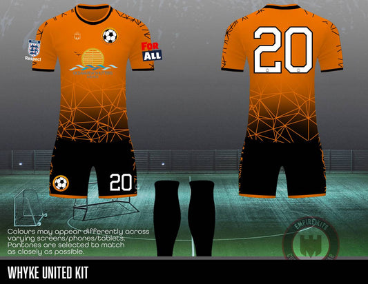 Whyke United - REPLACEMENT KIT (OCEANVIEW SHUTTERS Sponsor)