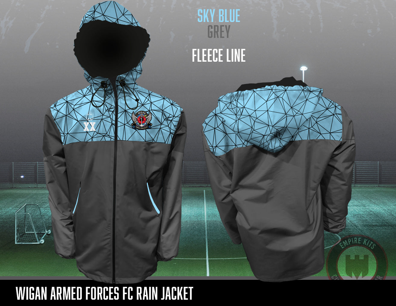 Wigan Armed Forces Fc - EMPTech Rain Jacket (fleece lined)