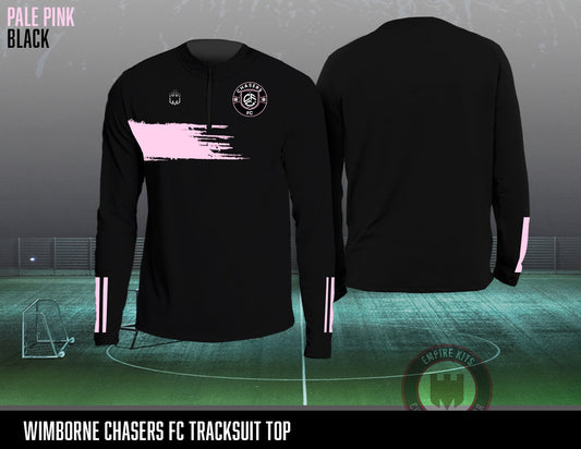 Chasers FC 1/4 Zip Tracksuit Top (Black)