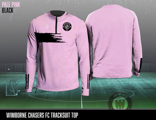 Chasers FC 1/4 Zip Tracksuit Top (pink)