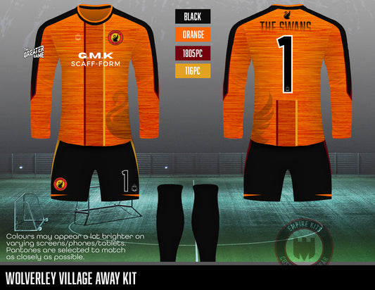 Wolverley FC - GK Kit (G.M.K Orange)