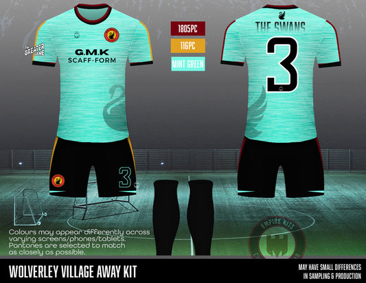 Wolverley FC - Outfield Kit (G.M.K mint green)