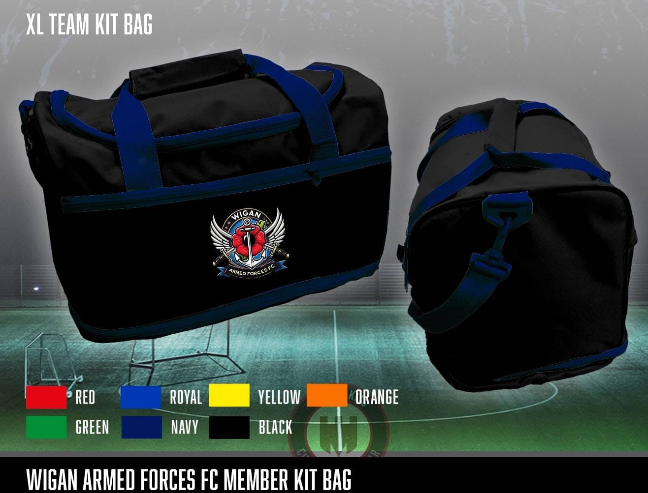 Wigan Armed Forces FC - Kit Bag (Navy)