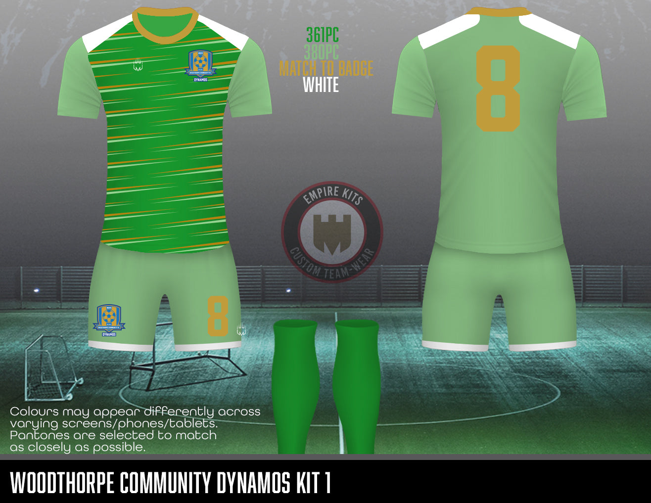 Woodthorpe Community - REPLACEMENT OUTFIELD KIT (GREEN)