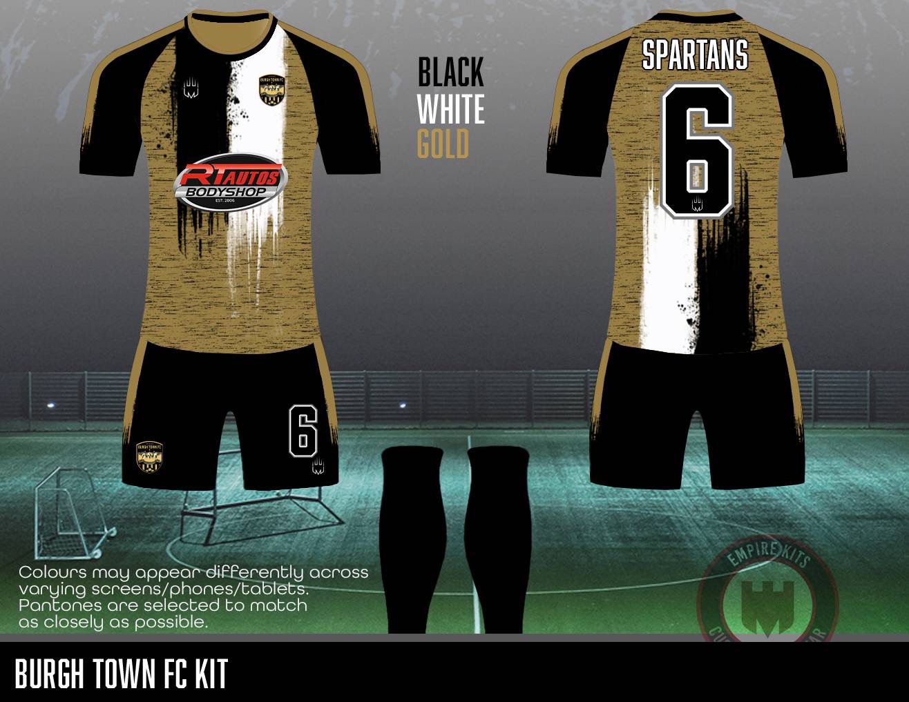 Burgh Town FC - Outfield Away Kit (RT Autos)