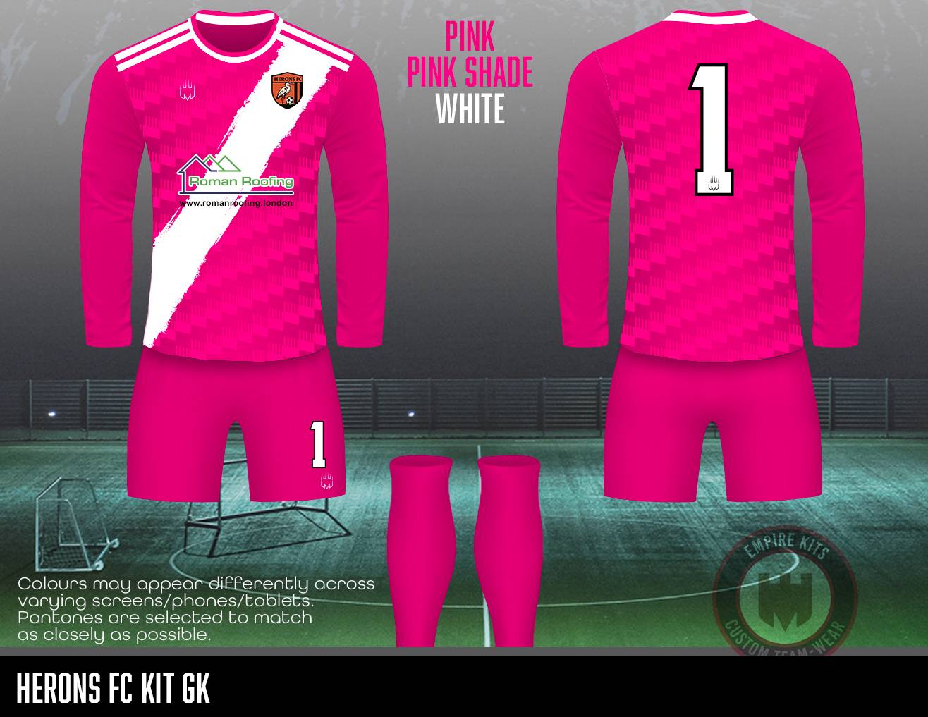 Herons FC GK Kit (Roman Roofing)