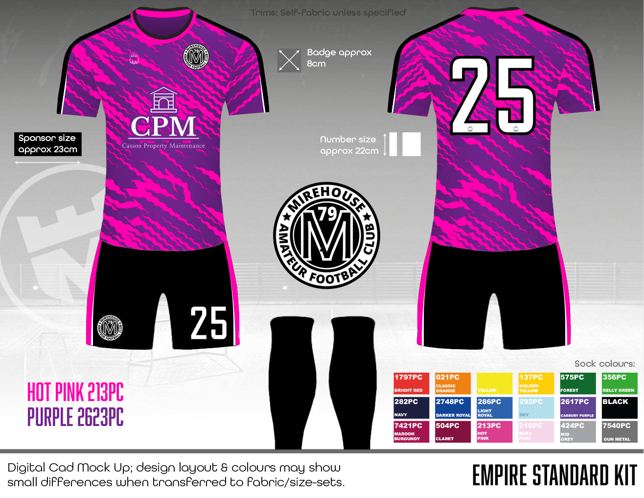Mirehouse AFC - Home Kit (CPM) - Fabric A