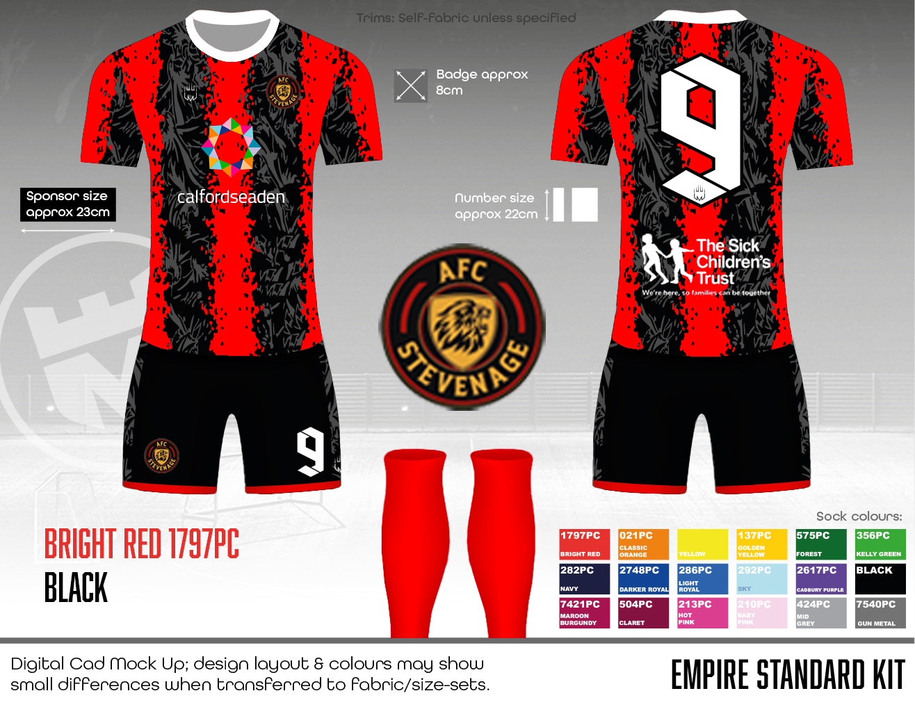 AFC STEVENAGE - Home Kit (Fabric B)