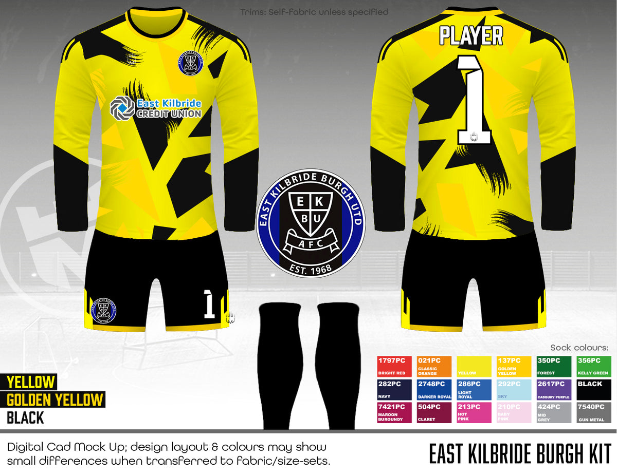 East Kilbride Burgh United - GK Kit - Fabric A