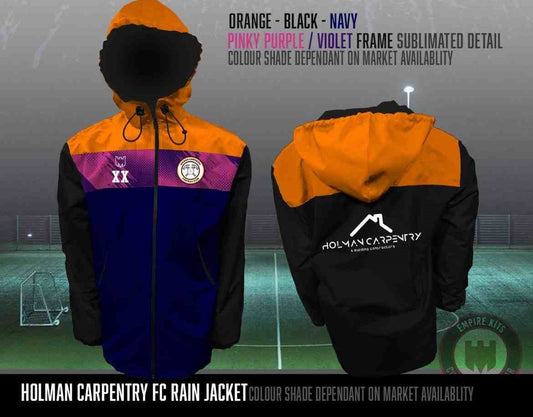 Holman Carpentry FC - Rain Jackets (navy,purple)