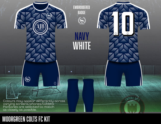 MOORGREEN COLTS FC - Training kit (AJB/embroidered)