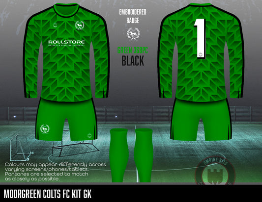 MOORGREEN COLTS FC - GK kit (green/embroidered)