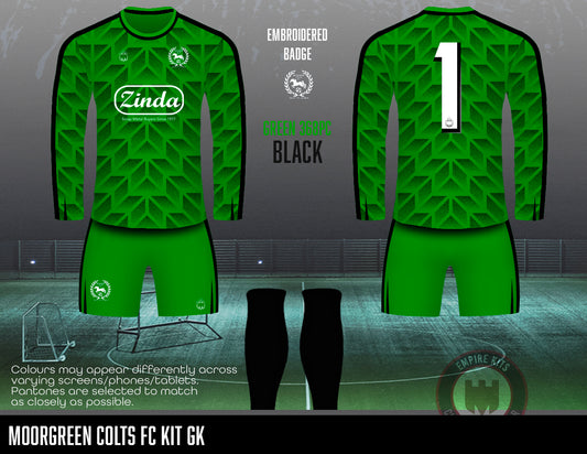 MOORGREEN COLTS FC - GK kit (Zinda/embroidered)