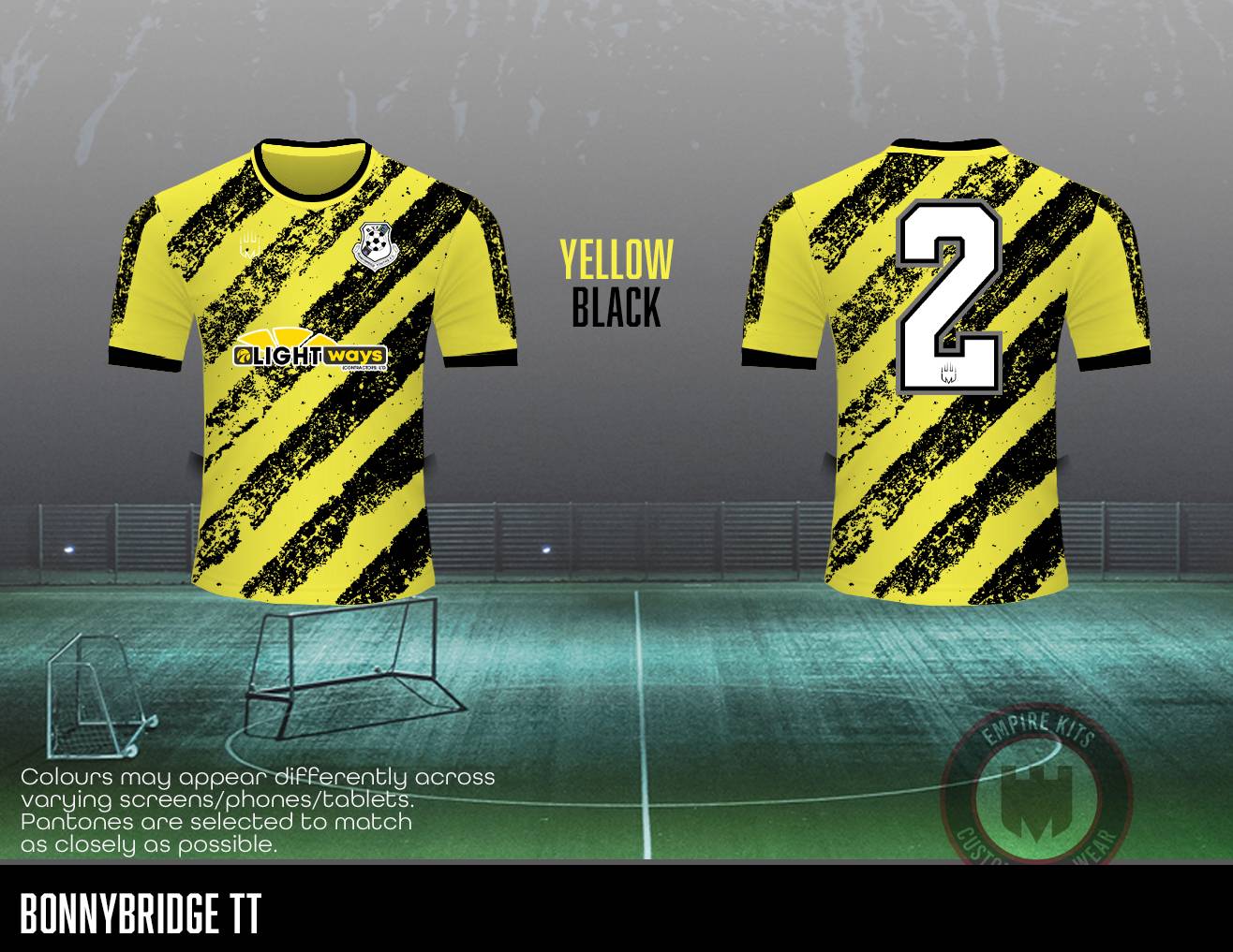 Bonnybridge  - Jersey (black yellow) - Fabric A