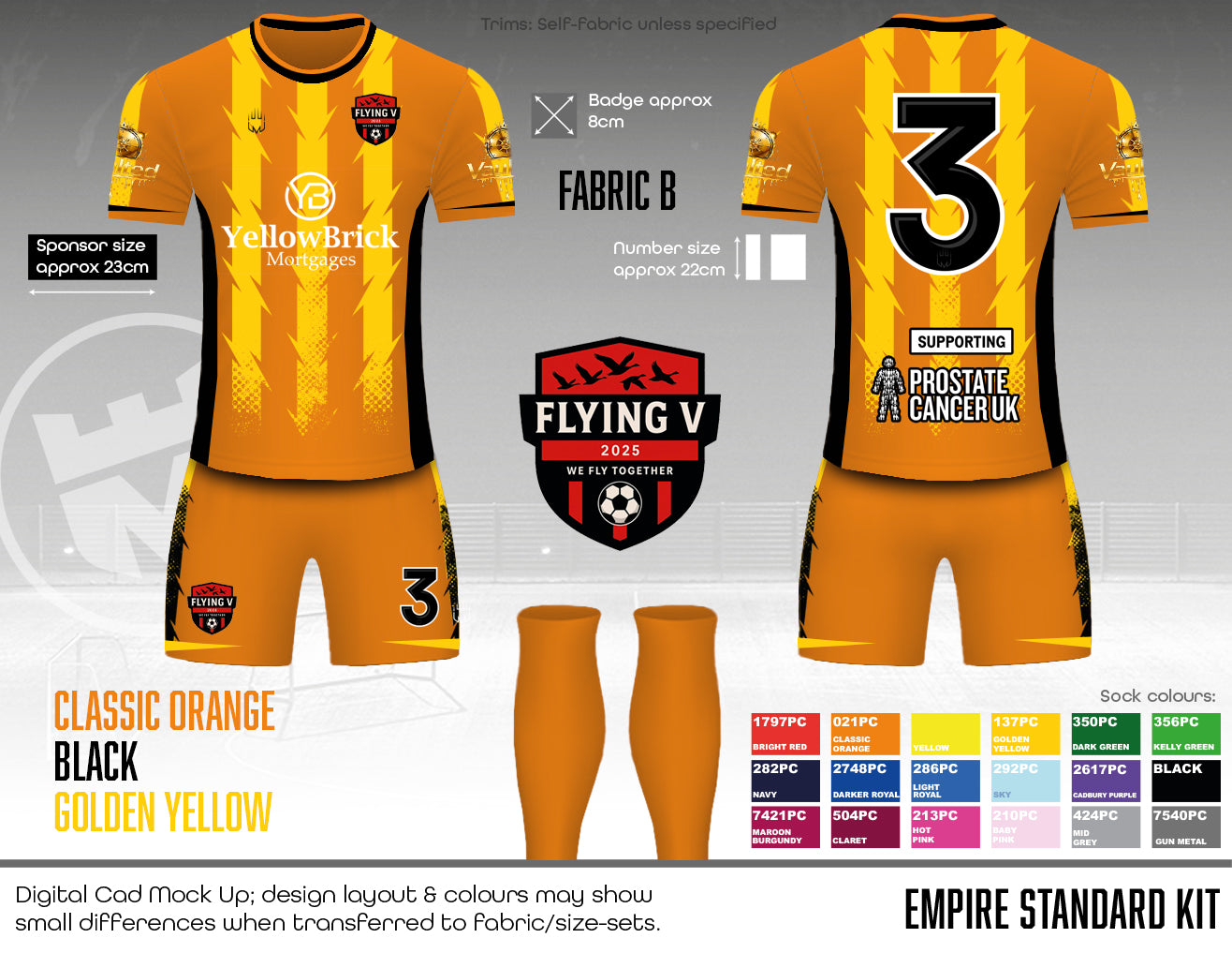 Flying V outfield kit - Fabric A