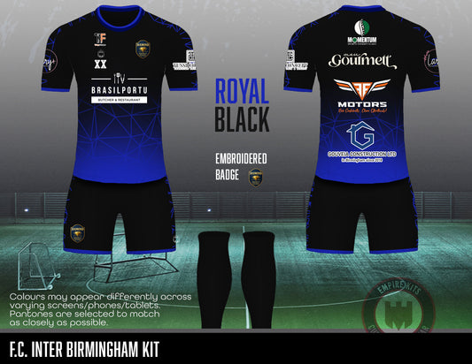 Diamond Individual Football Training - Outfield Kit (Royal Black)