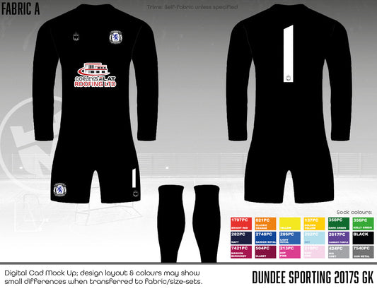 Dundee Sporting Club - Replacement GK kit (fabric A)