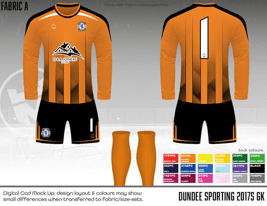 Dundee Sporting Club - Replacement GK kit (fabric A)