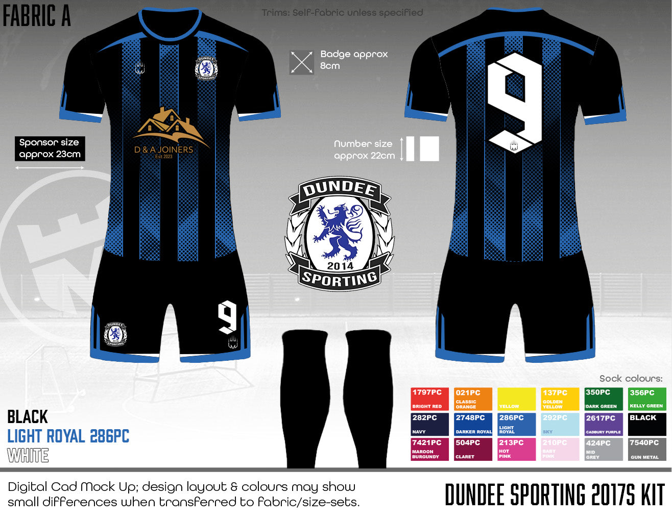 Dundee Sporting Club - Replacement kit (fabric A)
