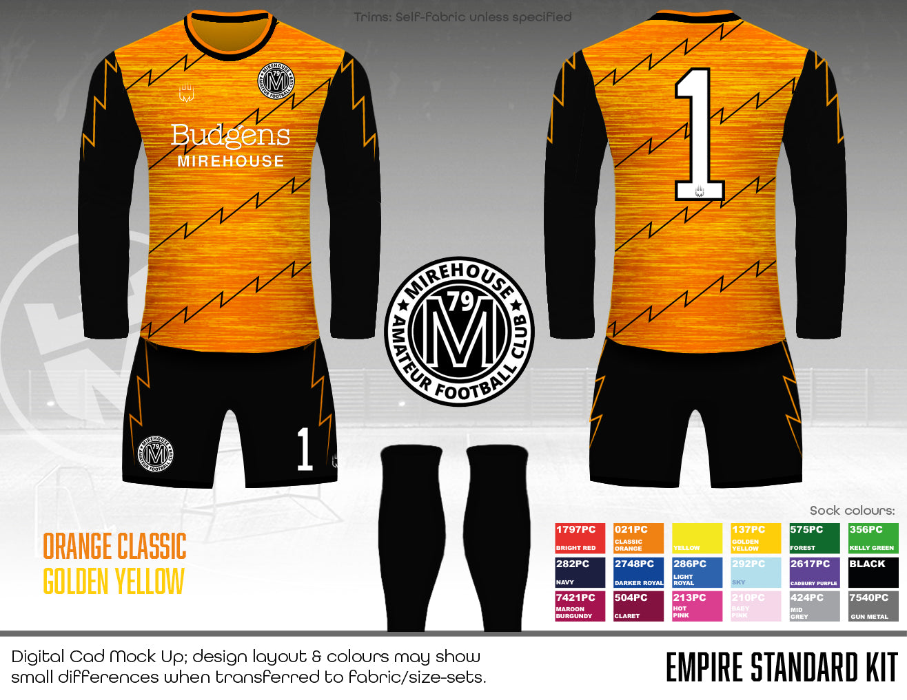 Mirehouse AFC - GK Kit (Budgens) - Fabric A