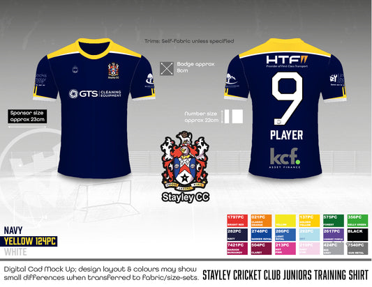 Stayley Cricket Club - Training Shirt (Juniors)