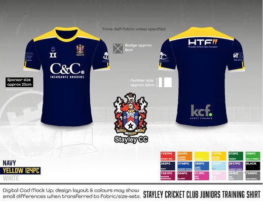 Stayley Cricket Club - Training Shirt