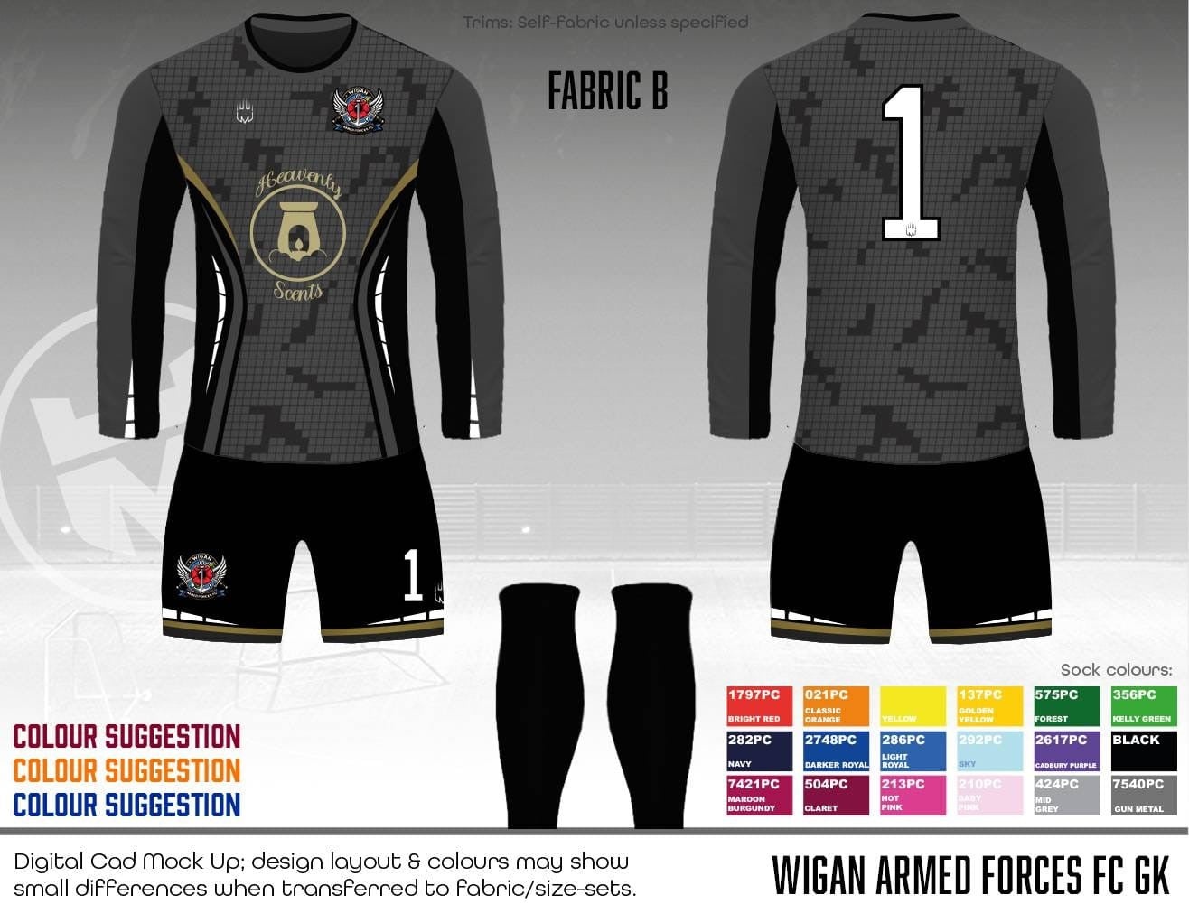 Wigan Armed Forces FC - GK Kits (Fabric B)