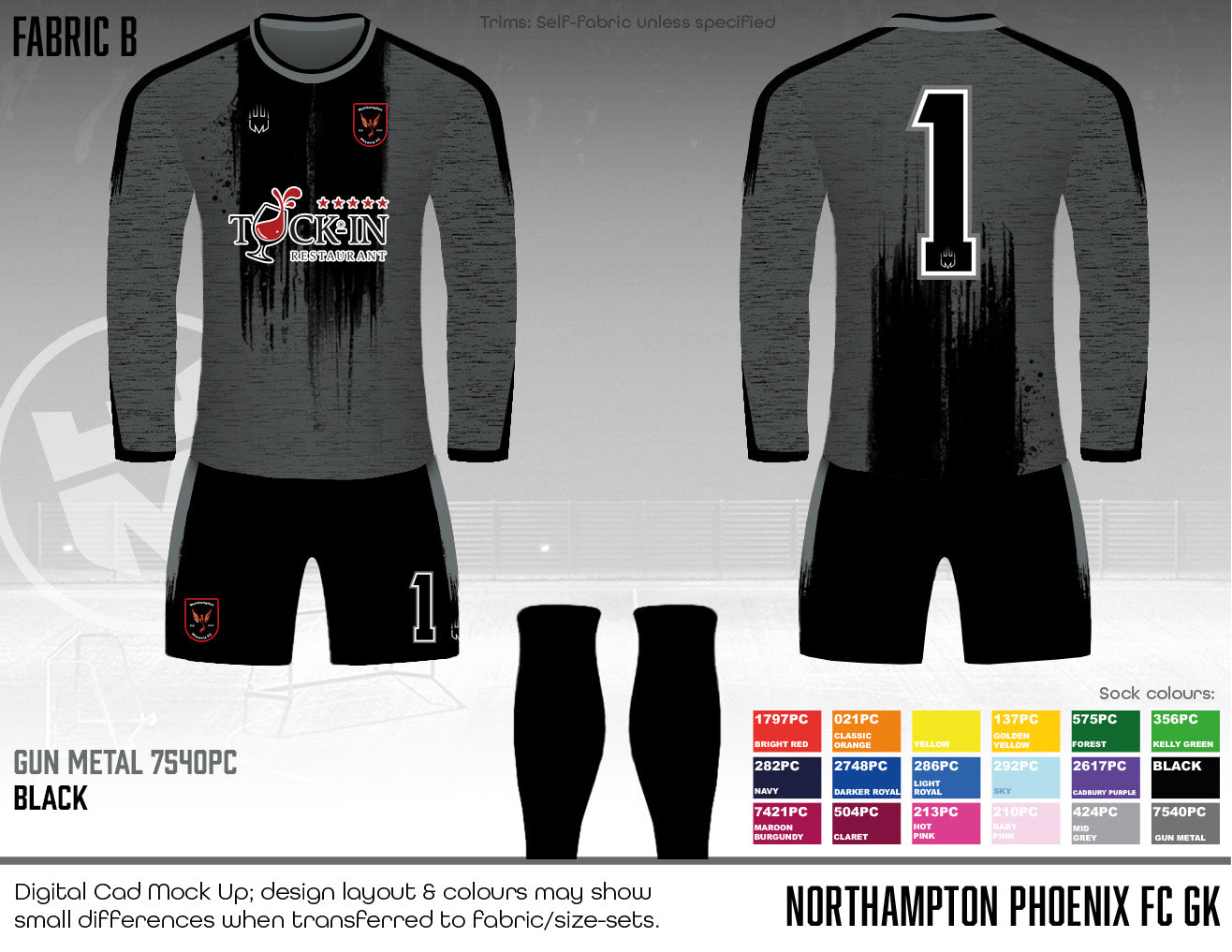 Northampton Phoenix FC - Replacement kit - Fabric B