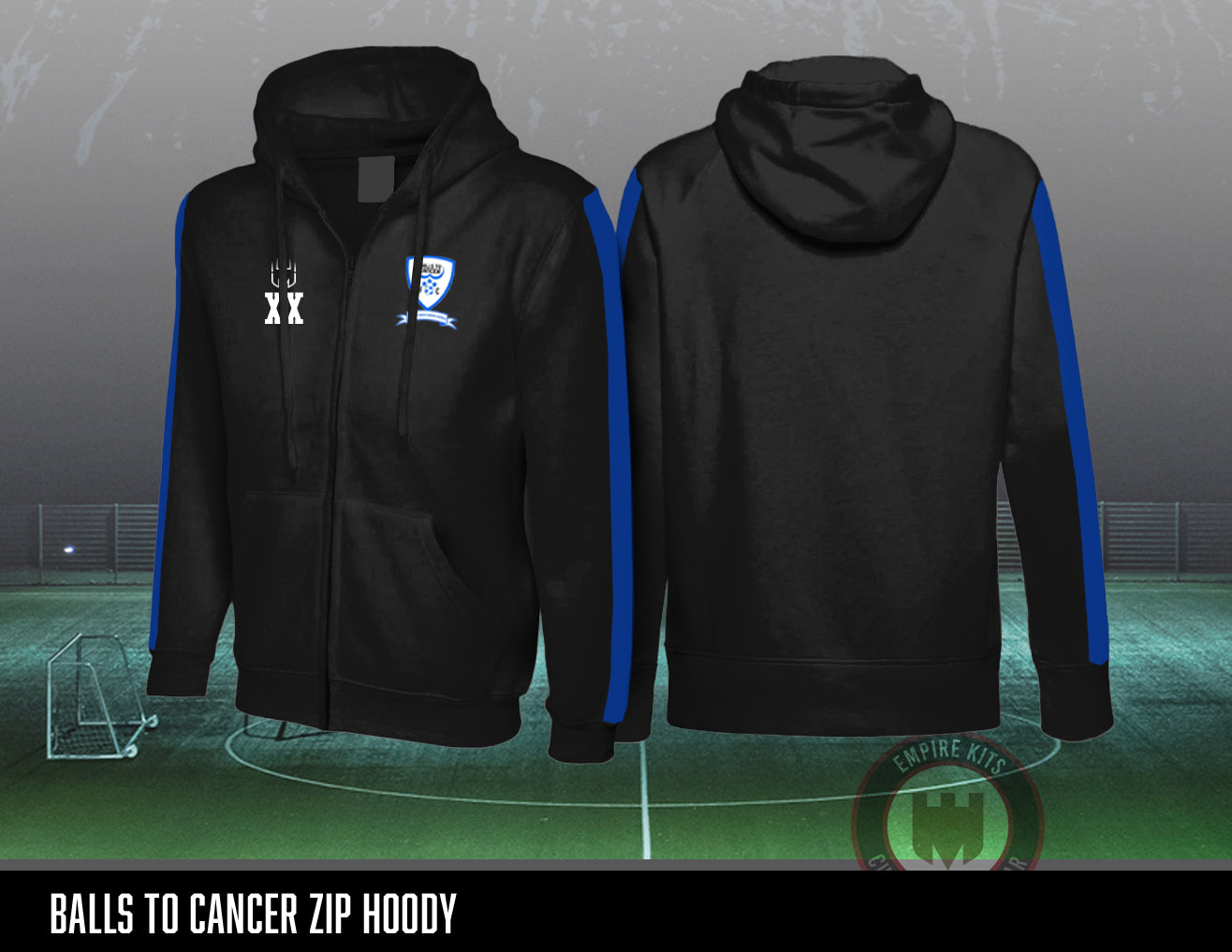 Balls To Cancer - Zip Hoody