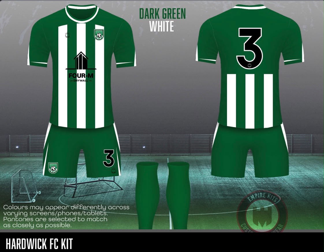 U7’s Hardwick FC Kit (Fabric A)